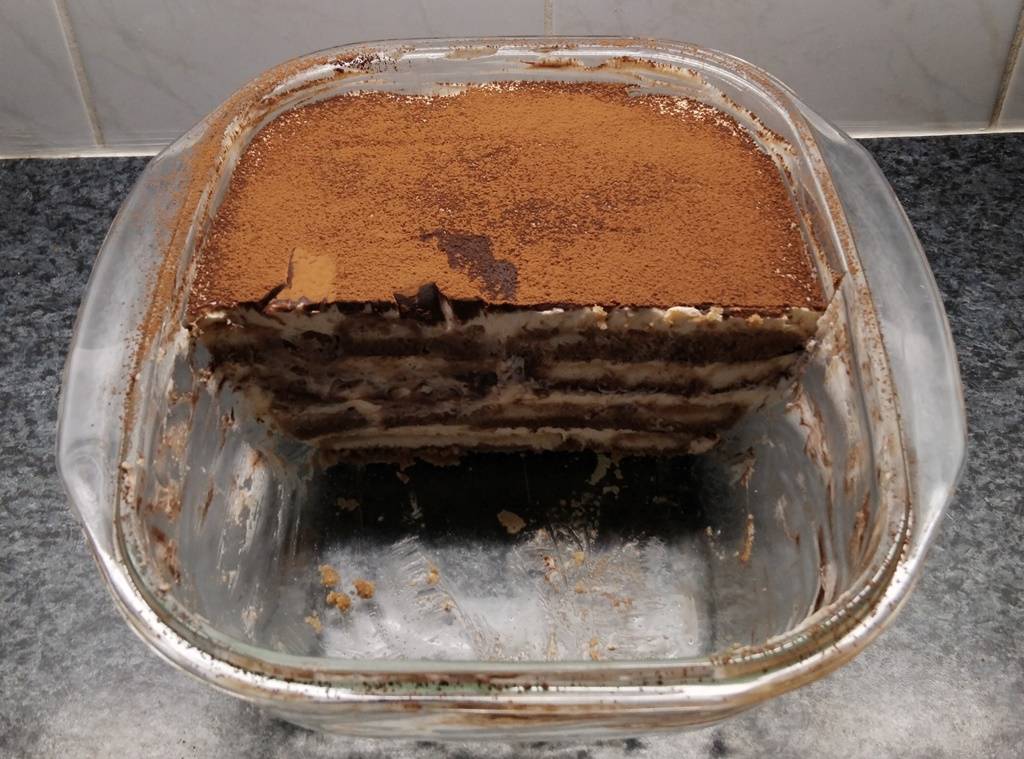 tiramisu babapiskótával, Tiramisu üveg edényben
