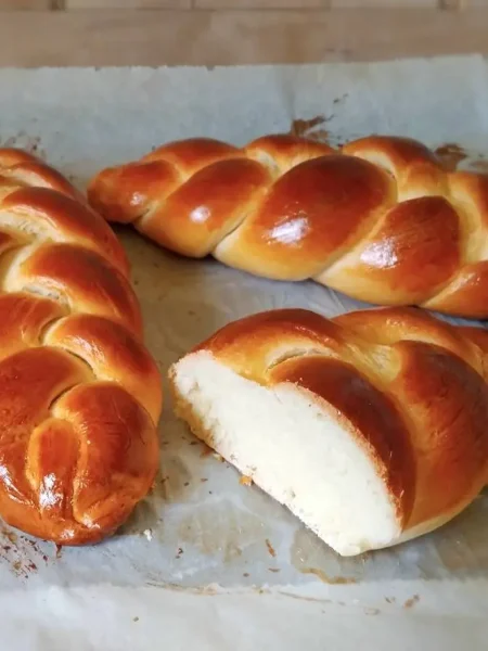 foszlós fonott kalács recept