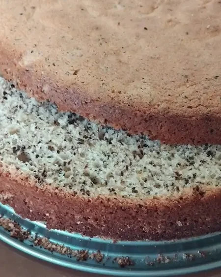 torta piskóta tészta sütőformán